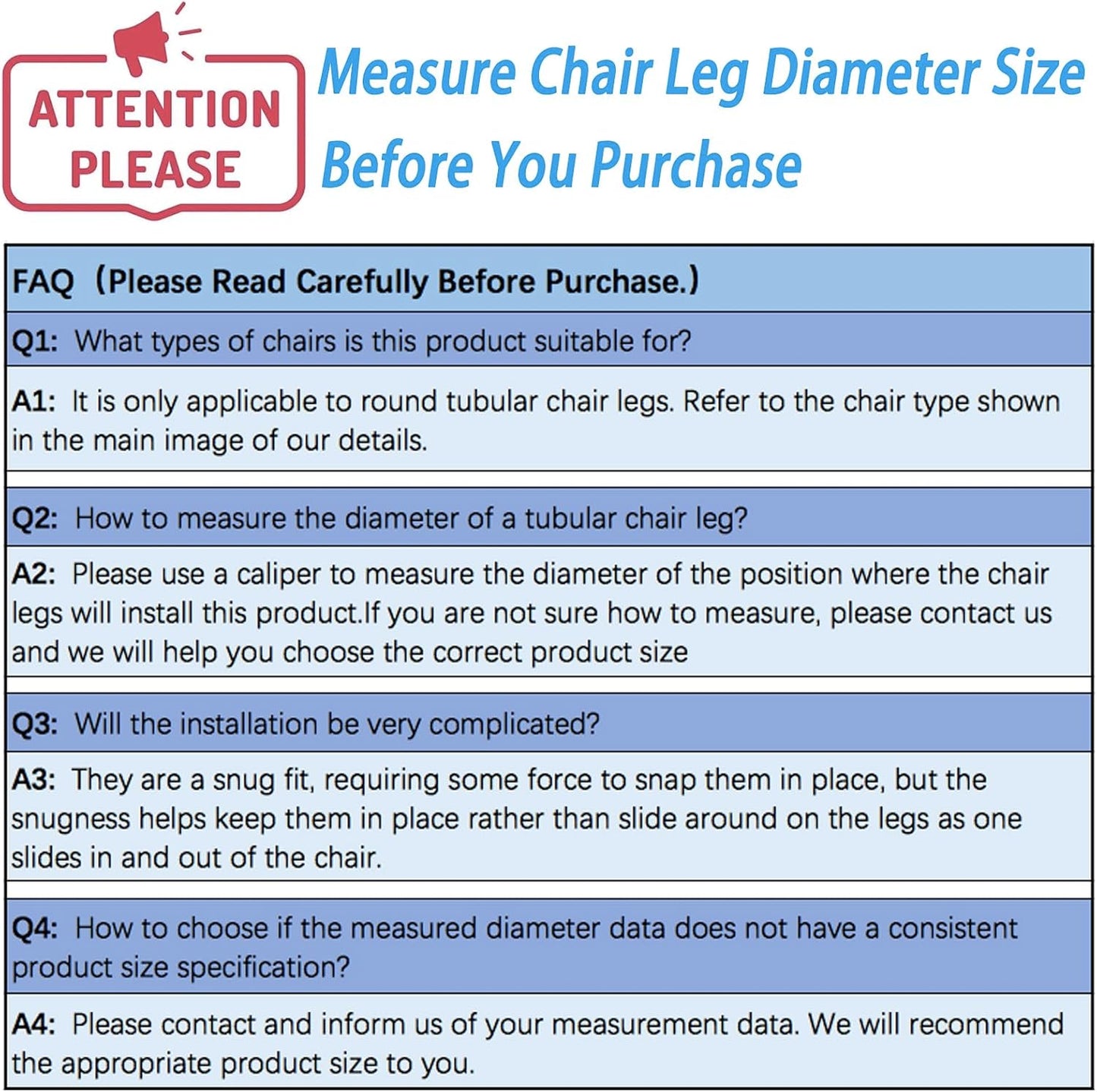 Rectangle U Shaped Chair Leg Tips Caps with Felt Pads,Furniture Feet Protector Slide Smoothly Glides No Scratches No Noise Protect Hardwood Floor,Fit 22mm(7/8inch) Diameter Tubular Leg (Black 8PCS)