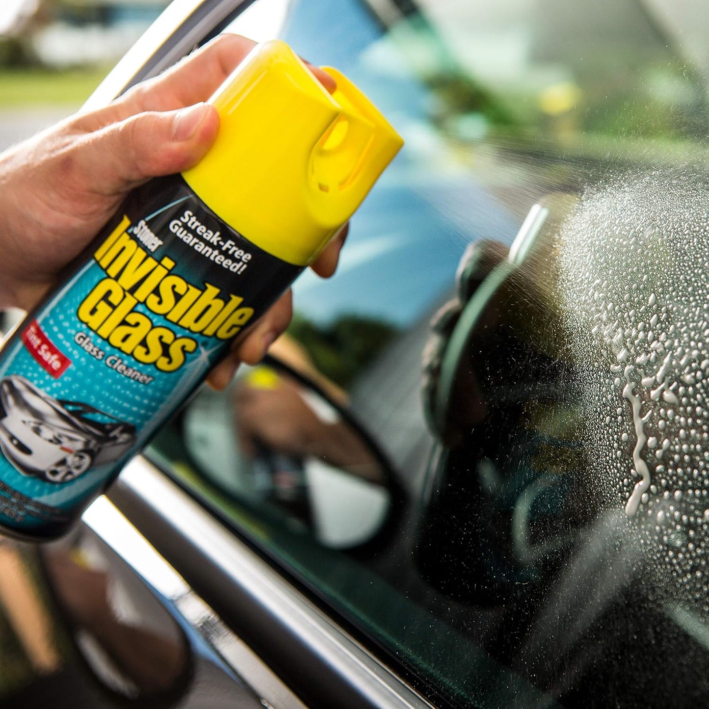 Invisible Glass 91163-4PK Premium Aerosol Glass and Window Cleaner for Auto and Home, Streak-Free, Ammonia-Free, Tint-Safe, 15 oz (Pack of 4)