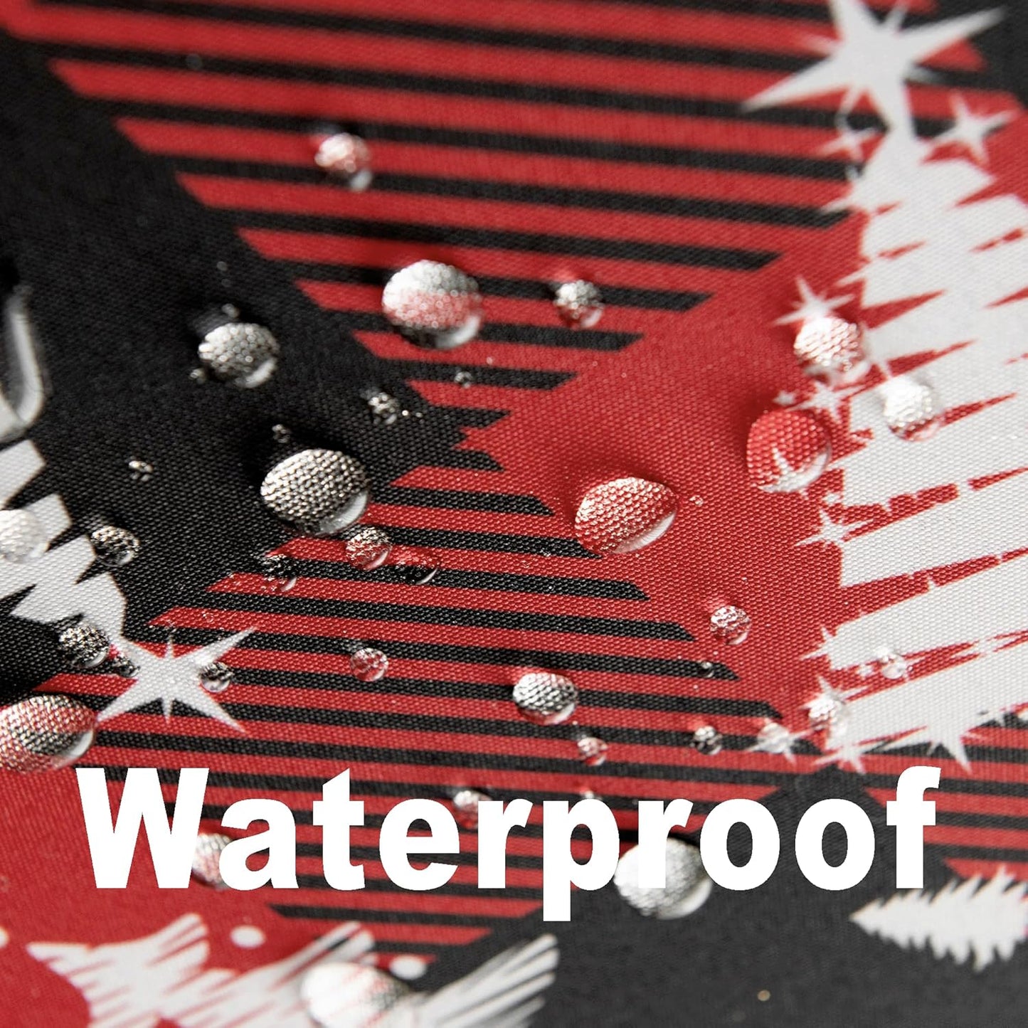 Classic Gingham Buffalo Xmas Tablecloth Fabric - Oblong 58x144 Inch Water Proof Checkered Table Cloth for Indoor Outdoor - Red Christmas Tree Table Cover for Christmas, Holiday, New Year