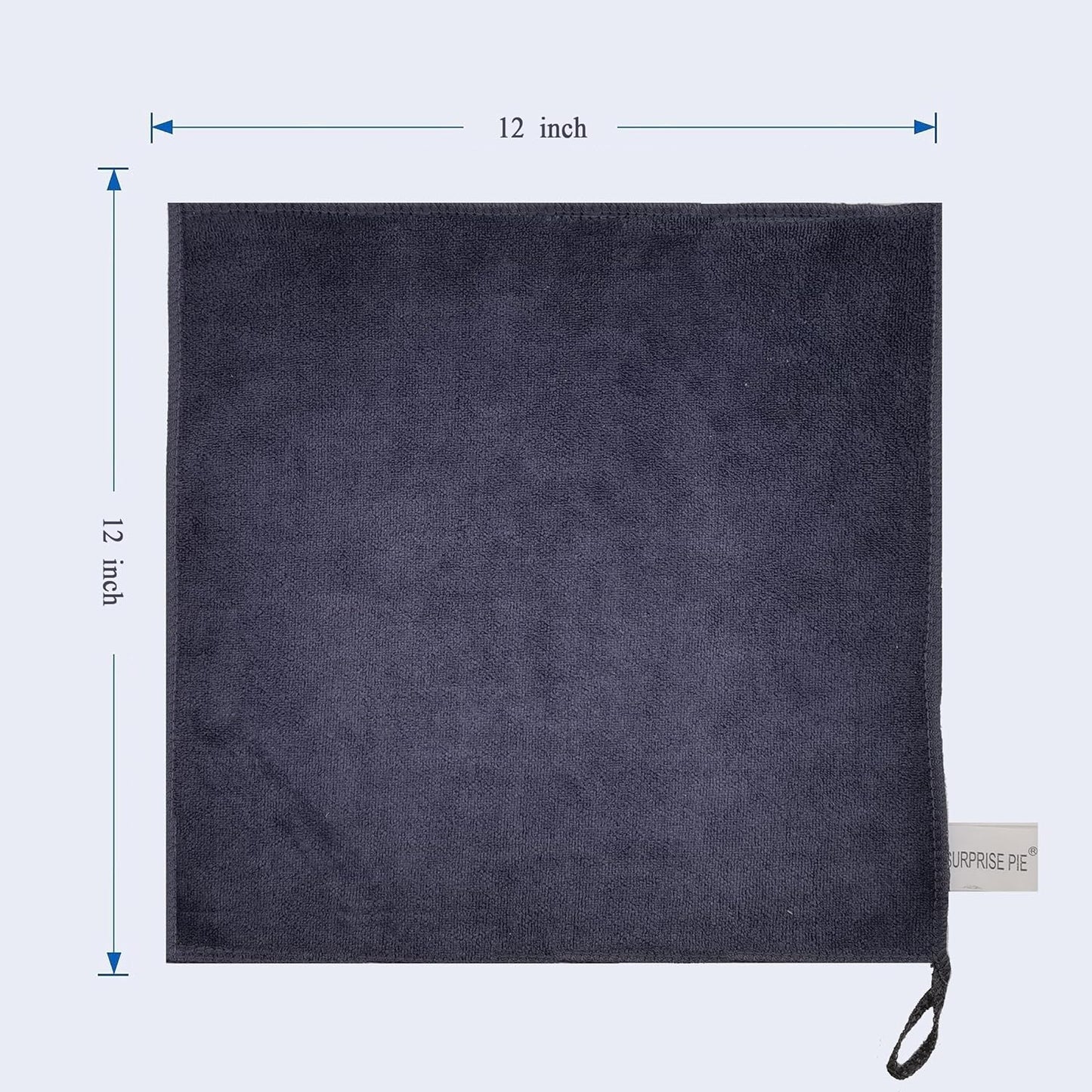 Microfiber Cleaning Cloth Ultra Absorbent & Soft Micro Fiber Cloth for Cleaning for House Kitchen Boat Microfiber Towels for Cars Window Cleaner (12"x12") Grey-6 Pack