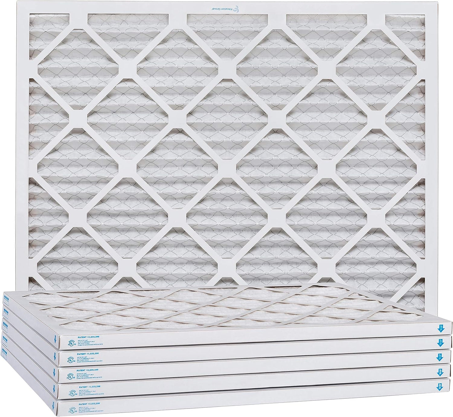 Aerostar 14x25x1 MERV 8, Pleated Air Filter, 14x25x1, Box of 6, Made in the USA