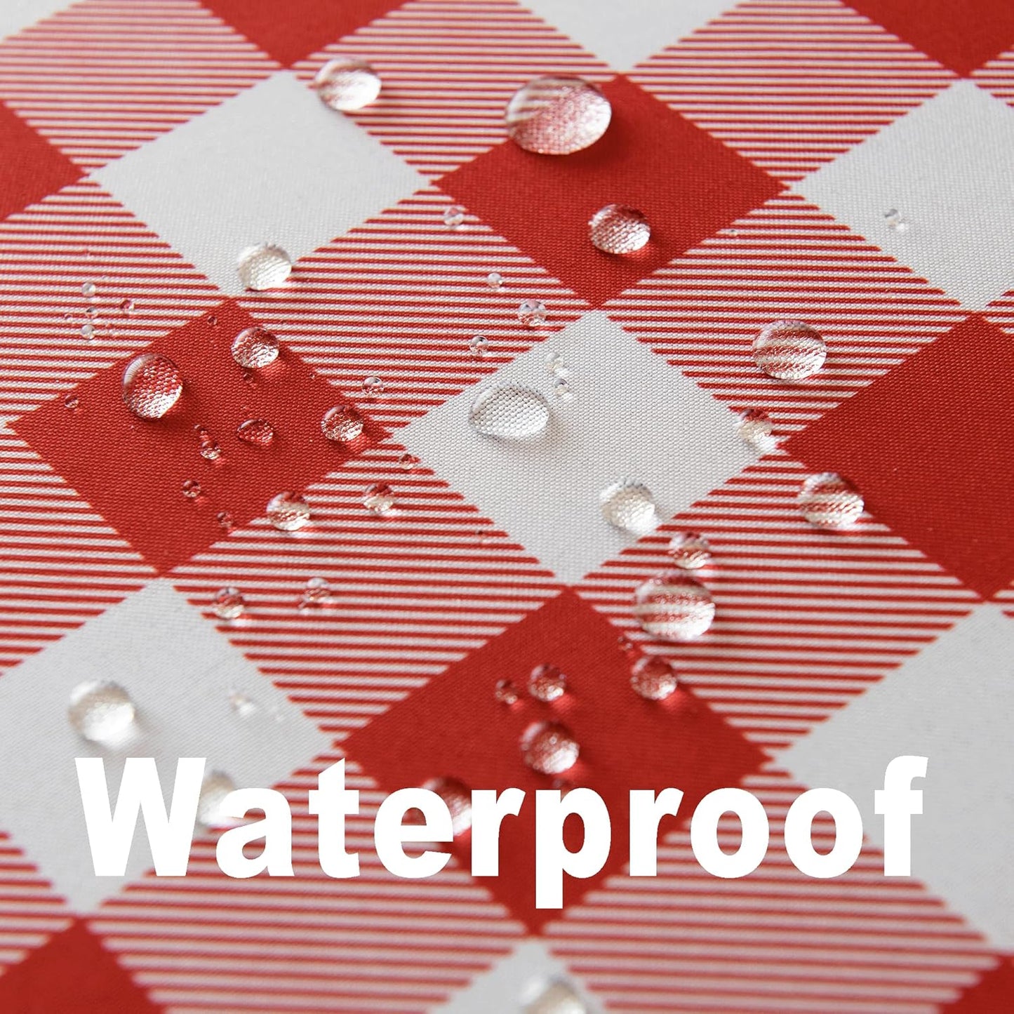 Classic Gingham Buffalo Tablecloth Fabric - Oblong 58x144 Inch Water Proof Checkered Table Cloth for Indoor Outdoor - Table Cover for Birthday, Picnics, BBQs, and Parties