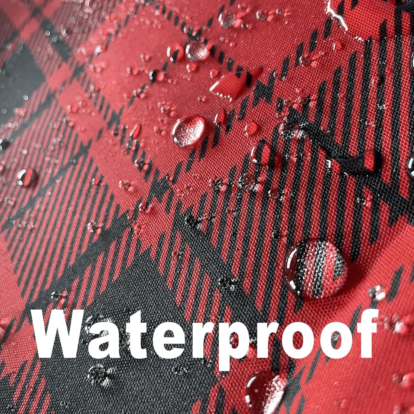 Red Gingham Christmas Plaid Tablecloth - Rectangular 58x102 Inch Water Resistant Table Cloth for Indoor/Outdoor Use - Holiday Table Cover for Kitchen, Picnics, and Parties
