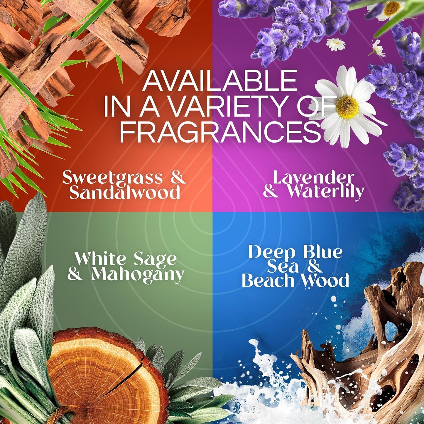 Air Wick Plug in Scented Oil Refill, 5ct, Lavender & Waterlily, Air Freshener, Essential Oils