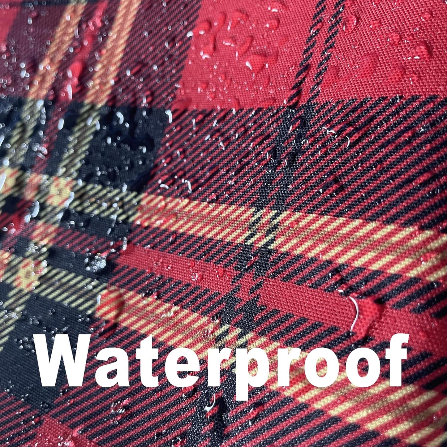 Classic Gingham Buffalo Xmas Tablecloth Fabric - Oblong 58x144 Inch Water Proof Checkered Table Cloth for Indoor Outdoor - Red Christmas Plaid Table Cover for Christmas, Holiday, New Year