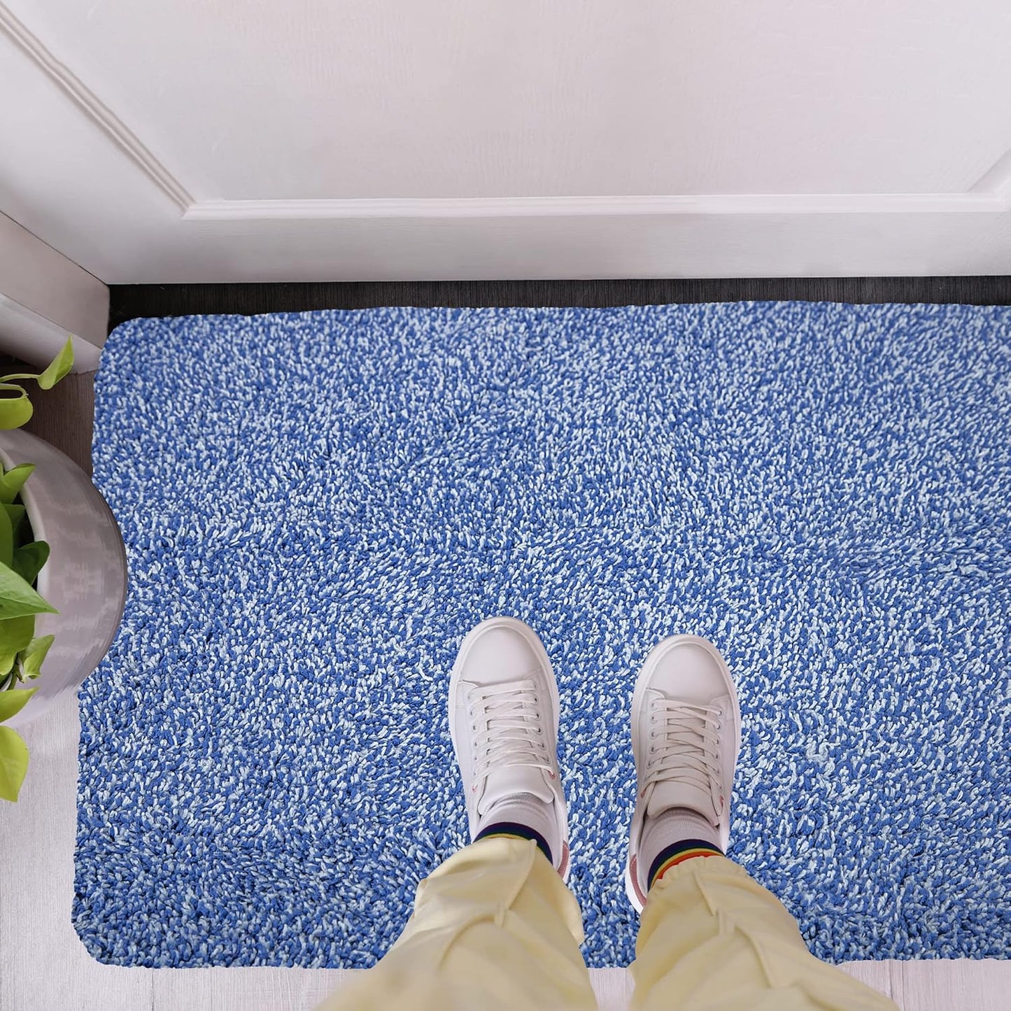 Premium Microfiber Indoor Door Mat – 36"x72" Washable Entry Mat, Non-Slip, Waterproof Backing, Super Absorbent, Low Profile Entryway Doormat for Indoor Entrance