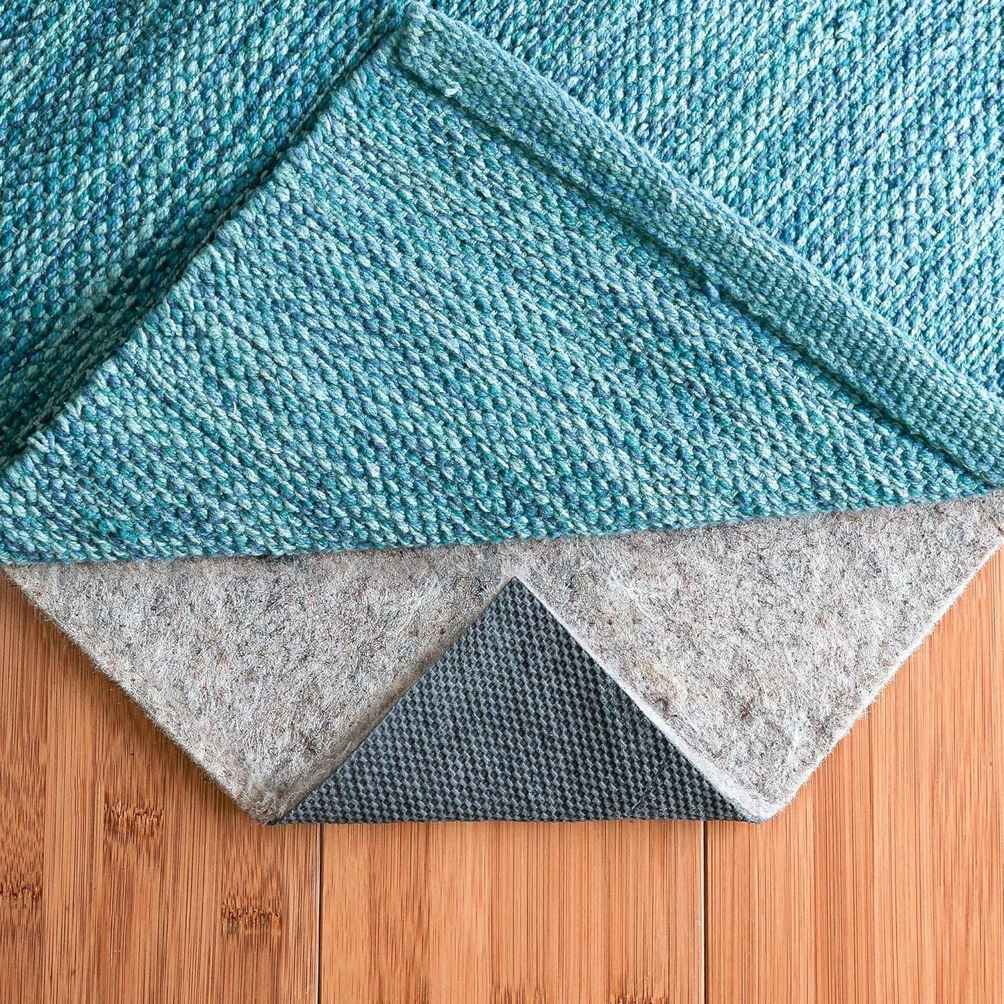 RUGPADUSA - Dual Surface - 7'10" x 10'10" - 1/8" Thick - Felt + Rubber - Non-Slip Backing Rug Pad - Adds Low-Profile Comfort and Protection