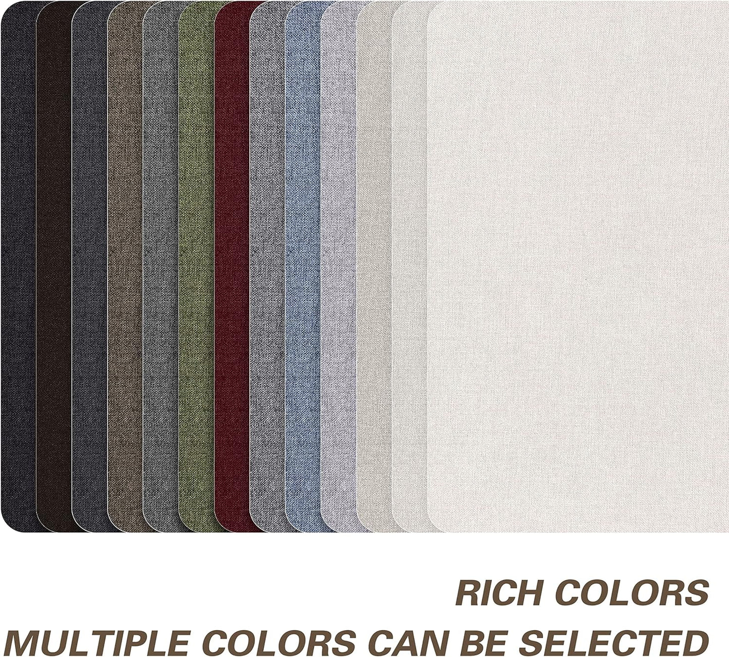 Fine Linen Fabric Patches, Self-Adhesive, 8x11 inch Extra Size, Multi Color, for Sofa and Clothes Repair (Blue Grey)
