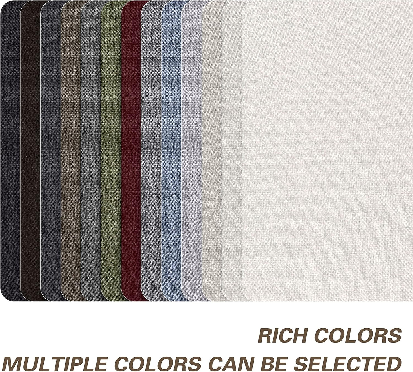 Fine Linen Repair Patches, Self-Adhesive Linen Fabric Patches, 8X11 inch Extra Size, Multi Color, Can be Used for Linen Sofa Repair and Linen Clothes Repair(Dark Brown,8" x 11")